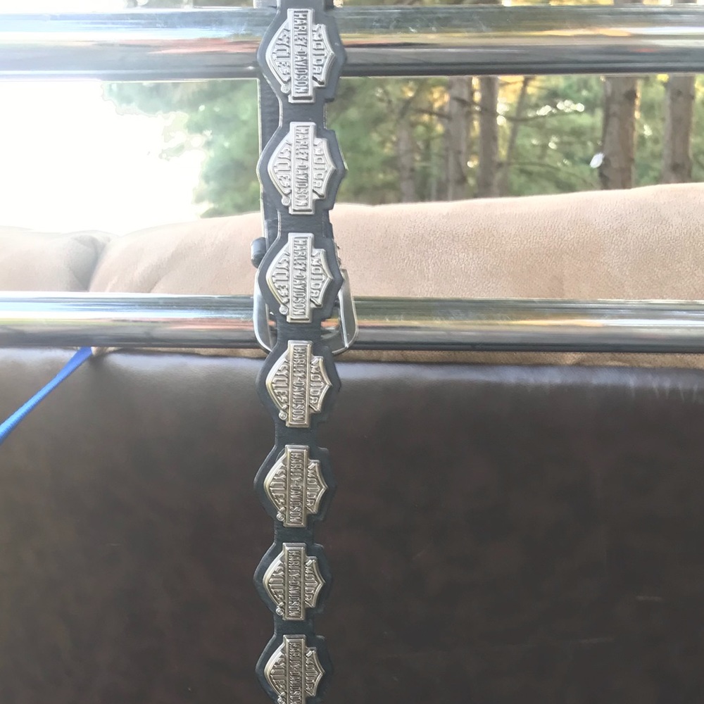 Harley Davidson genuine leather belt  HD emblem